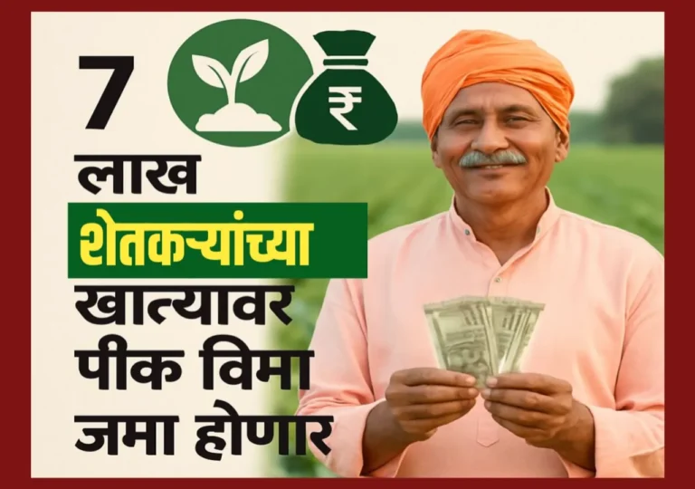 Crop Insurance : पीक विमा योजनेअंतर्गत 812 कोटी शेतकऱ्यांच्या खात्यावर जमा होणार