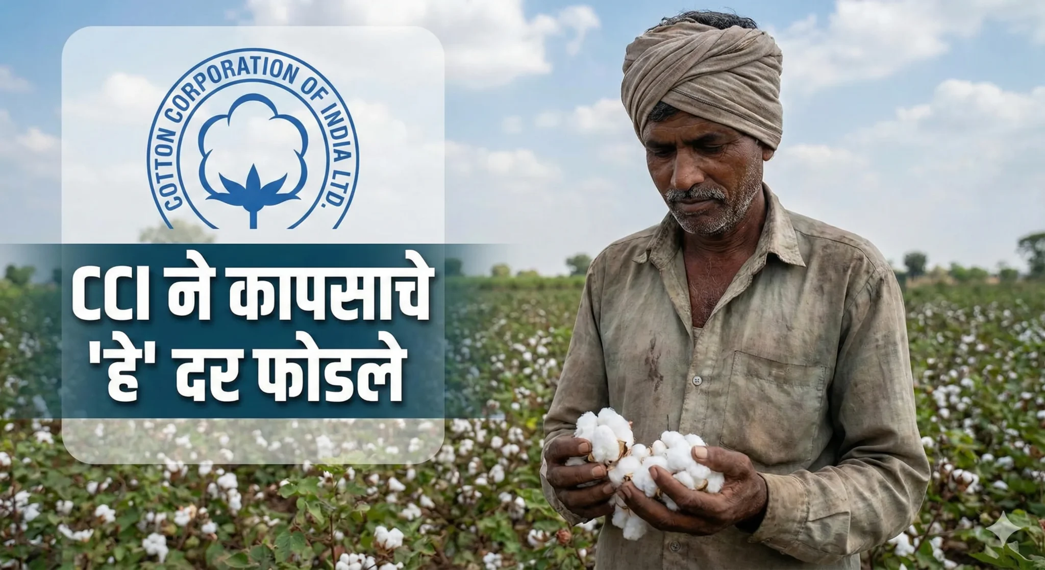 CCI ने कापसाचे 'हे' दर फोडले; व्यापाऱ्यांची झोप उडाली!