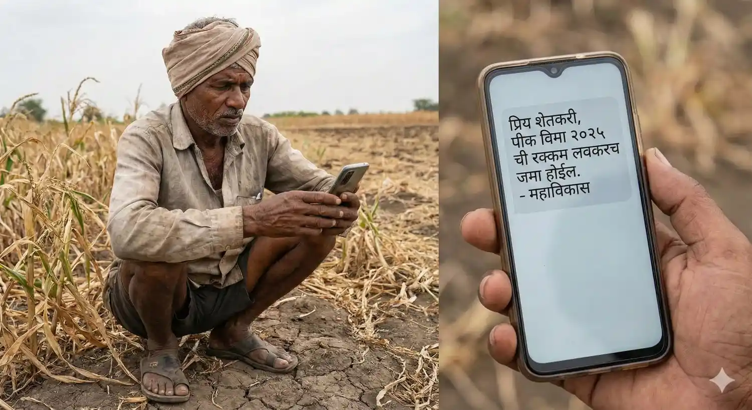 पीक विमा २०२५ अपडेट आणि हताश शेतकरी