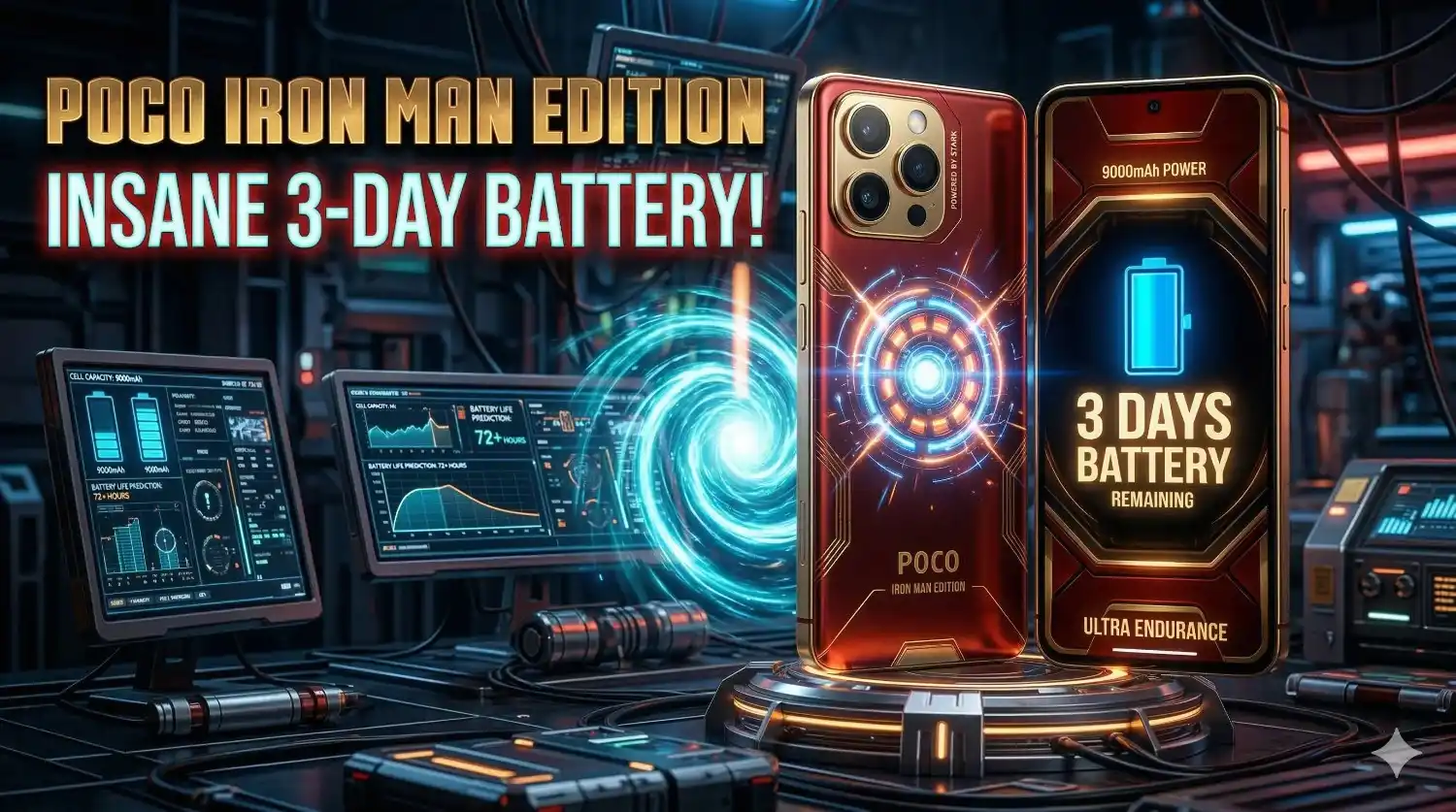 POCO X8 Pro Max Iron Man Edition smartphone in hand