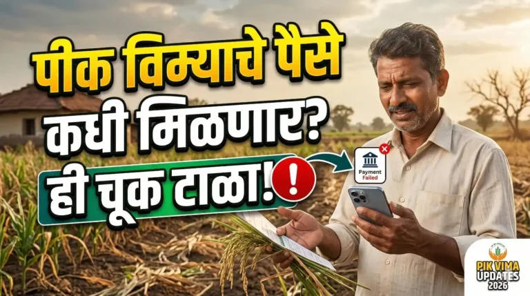 Pik Vima Payment Status 2026 Maharashtra Farmer