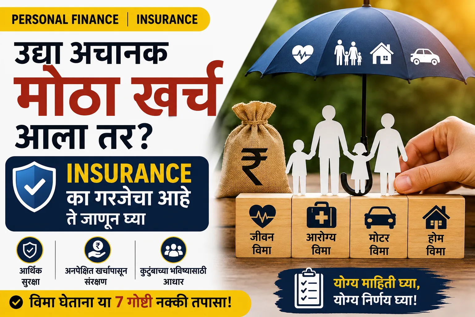 Insurance म्हणजे काय? तुमच्या कुटुंबाच्या आर्थिक सुरक्षेसाठी विमा किती महत्त्वाचा?