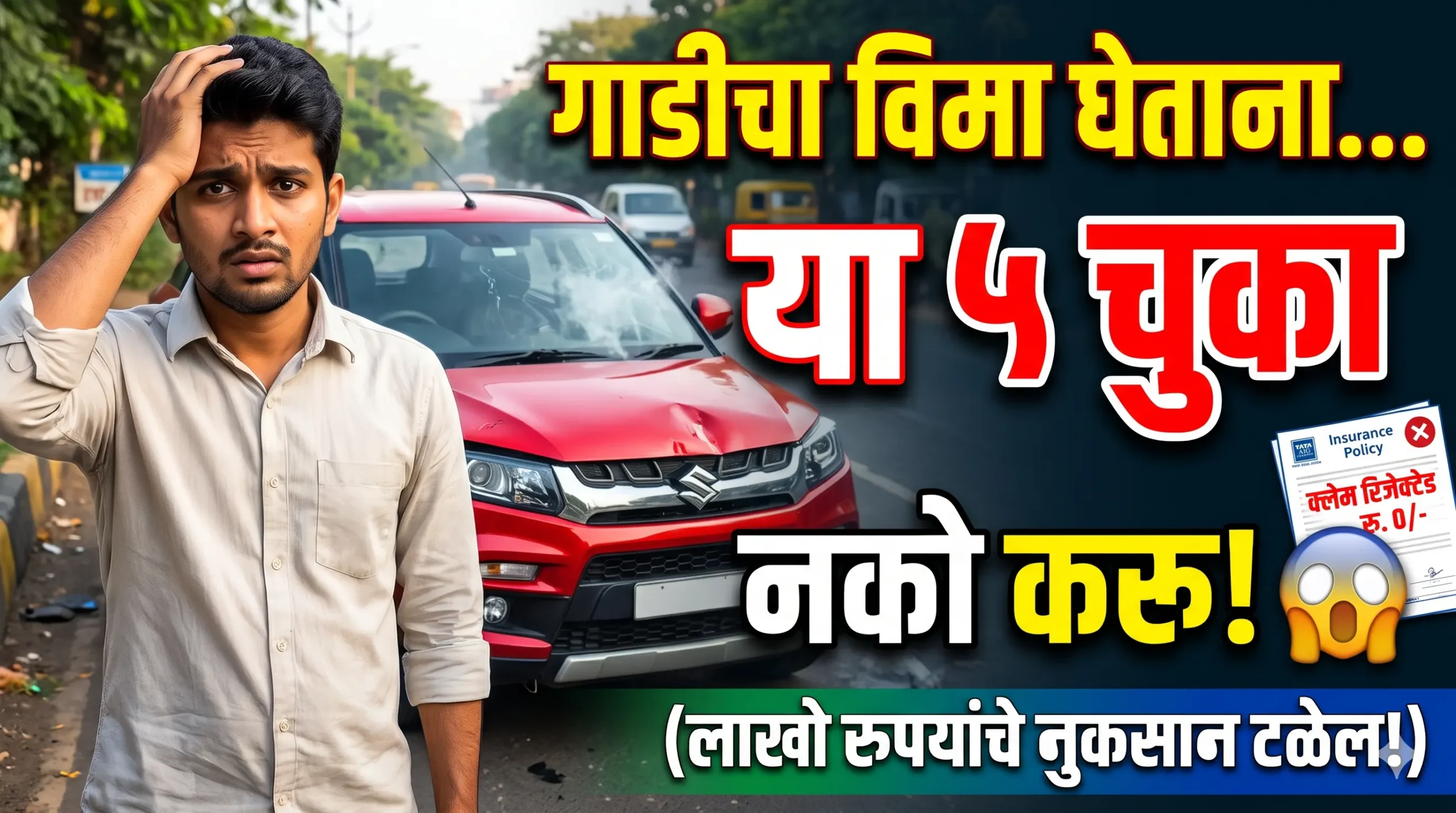 गाडीचा विमा (Vehicle Insurance) घेताना या गोष्टी माहिती नसतील, तर तुमचे लाखो रुपये बुडू शकतात!