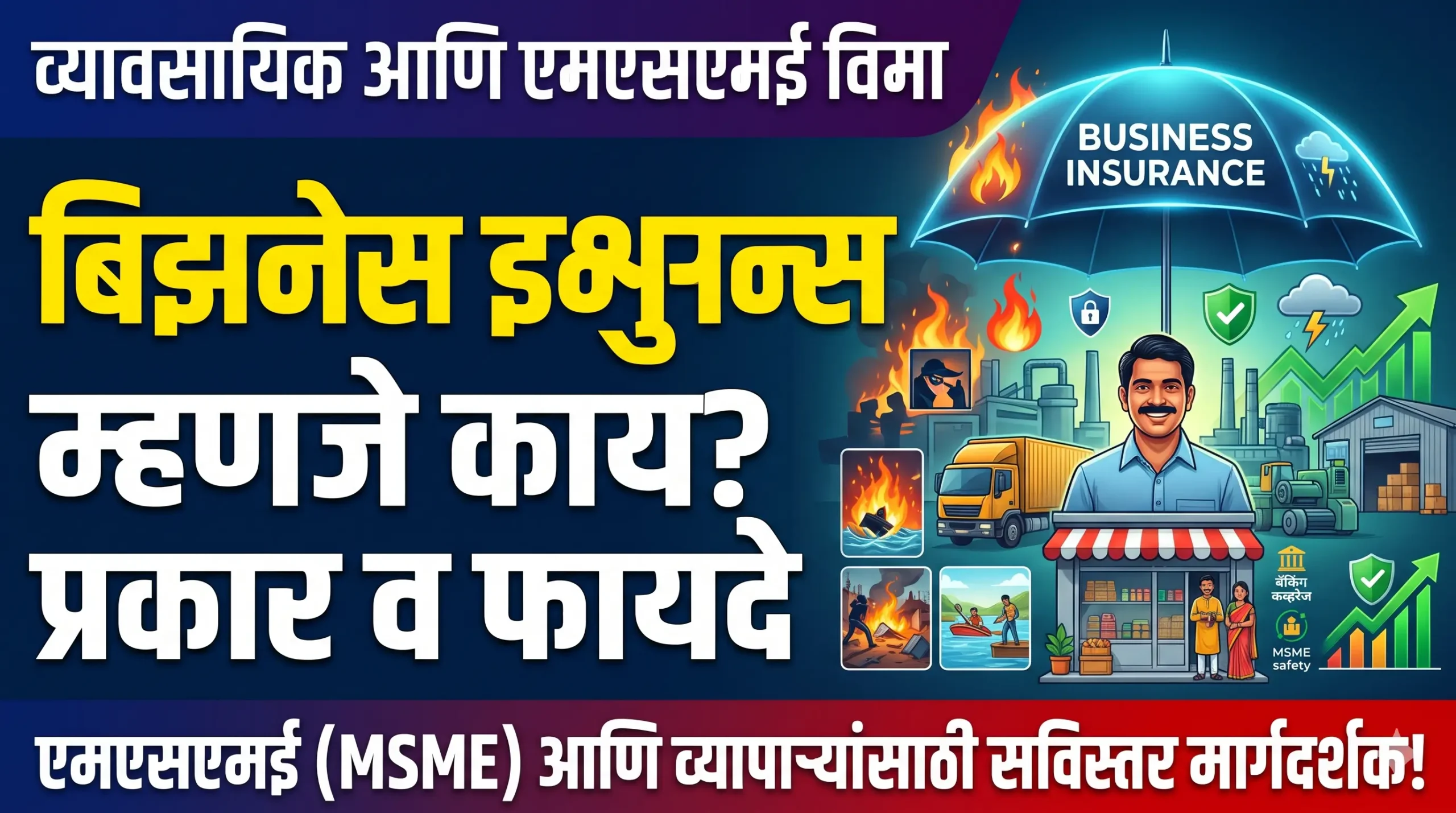 Commercial Insurance Guide Marathi: एमएसएमई (MSME) आणि व्यापाऱ्यांसाठी योग्य इन्शुरन्स पॉलिसी कशी निवडावी?